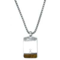 Necklace Dog Tag Tiger Eye