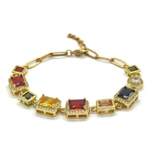 Βραχιόλι Gemstone Multicolor Cubic