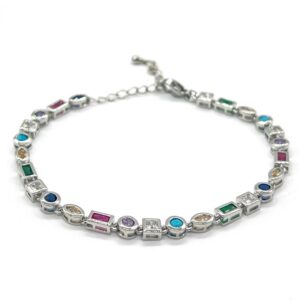 Bracelet Gemstone Candy Cubic Silver