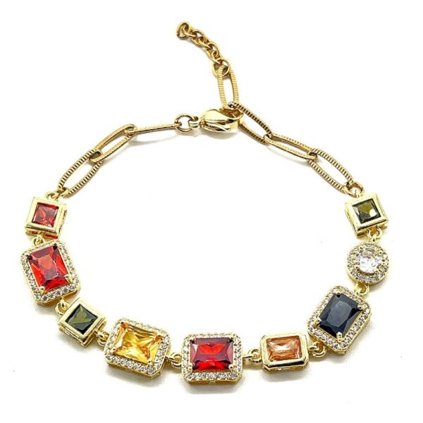 Bracelet Gemstone Multicolor Cubic